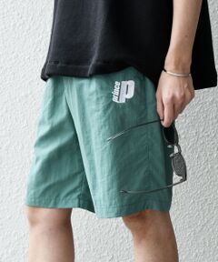 SHIPS / シップス ショート・ハーフ・半端丈パンツ | 【SHIPS any別注】prince:〈撥水/UVカット/遮熱〉ワンポイント ロゴ ナイロン イージー ショーツ (セットアップ対応)◇