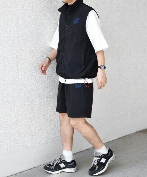 SHIPS / シップス ショート・ハーフ・半端丈パンツ | 【SHIPS any別注】prince:〈撥水/UVカット/遮熱〉ワンポイント ロゴ ナイロン イージー ショーツ (セットアップ対応)◇ | 詳細1
