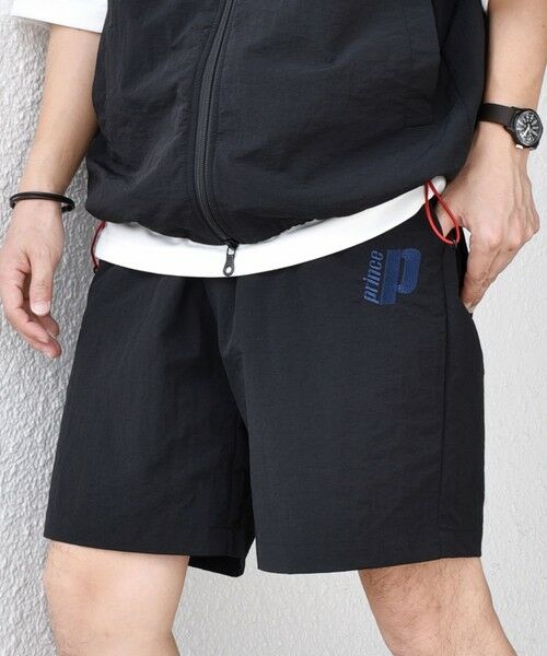 SHIPS / シップス ショート・ハーフ・半端丈パンツ | 【SHIPS any別注】prince:〈撥水/UVカット/遮熱〉ワンポイント ロゴ ナイロン イージー ショーツ (セットアップ対応)◇ | 詳細4