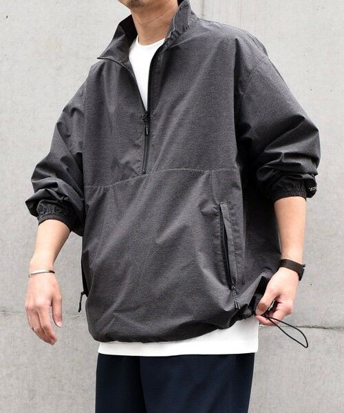 SHIPS / シップス ブルゾン | SHIPS any: 〈撥水・透湿・軽量〉PERTEX(R) ハーフジップ プルオーバー ブルゾン (セットアップ対応)◇ | 詳細3