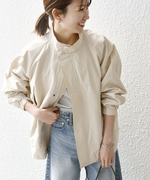 SHIPS / シップス ブルゾン | 【SHIPS any別注】HINSON: ショート モンスター ブルゾン 24SS ◇(オフホワイト)