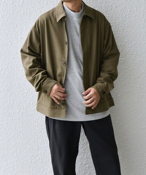 SHIPS / シップス ブルゾン | SHIPS any: 〈手洗い可能〉 ショート ブルゾン 24FW◇(ライトオリーブ)