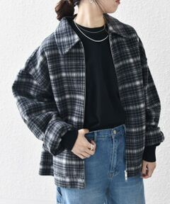 SHIPS / シップス ブルゾン | SHIPS any: リバー メルトン オーバーサイズ ジップ ブルゾン◇