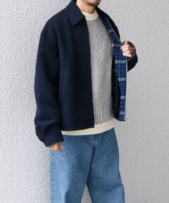 SHIPS / シップス ブルゾン | SHIPS any: リバー メルトン オーバーサイズ ジップ ブルゾン◇