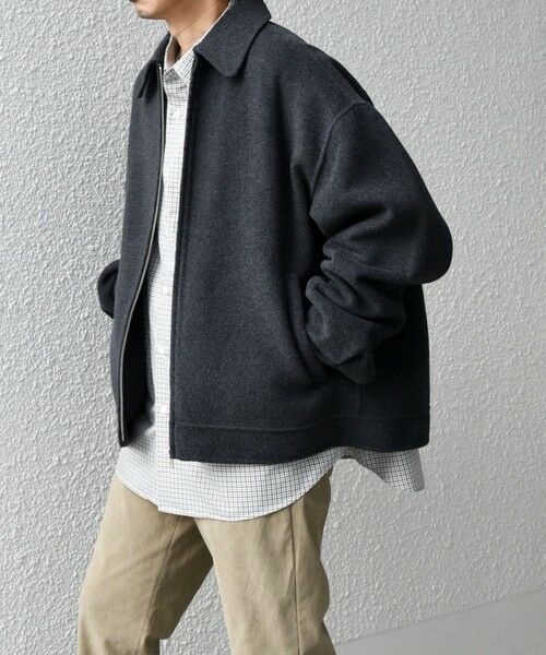 SHIPS / シップス ブルゾン | SHIPS any: リバー メルトン オーバーサイズ ジップ ブルゾン◇ | 詳細15