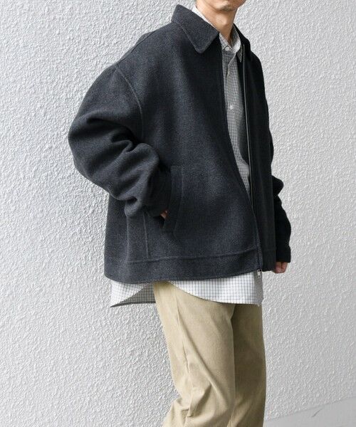 SHIPS / シップス ブルゾン | SHIPS any: リバー メルトン オーバーサイズ ジップ ブルゾン◇ | 詳細17