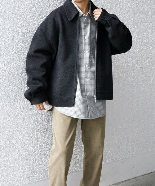 SHIPS / シップス ブルゾン | SHIPS any: リバー メルトン オーバーサイズ ジップ ブルゾン◇ | 詳細18