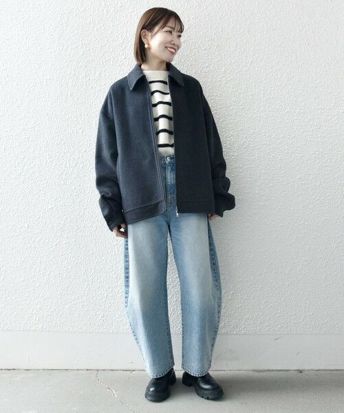 SHIPS / シップス ブルゾン | SHIPS any: リバー メルトン オーバーサイズ ジップ ブルゾン◇ | 詳細11
