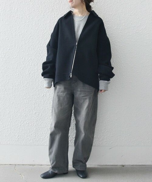 SHIPS / シップス ブルゾン | SHIPS any: リバー メルトン オーバーサイズ ジップ ブルゾン◇ | 詳細21