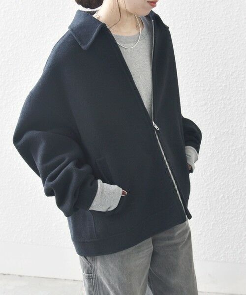 SHIPS / シップス ブルゾン | SHIPS any: リバー メルトン オーバーサイズ ジップ ブルゾン◇ | 詳細22