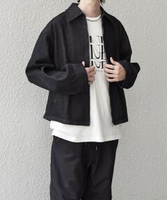 SHIPS / シップス ブルゾン | SHIPS any: ウォッシュド デニム ワイドスリーブ ジップ ブルゾン (セットアップ対応)◇