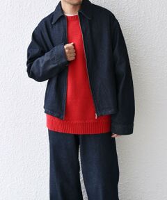 SHIPS / シップス ブルゾン | SHIPS any: ウォッシュド デニム ワイドスリーブ ジップ ブルゾン (セットアップ対応)◇