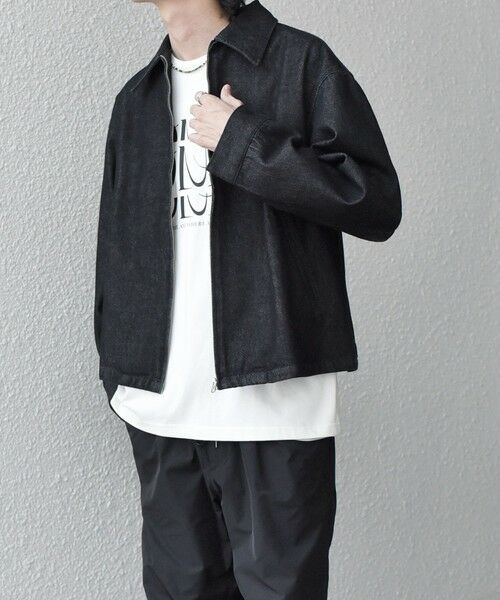 SHIPS / シップス ブルゾン | SHIPS any: ウォッシュド デニム ワイドスリーブ ジップ ブルゾン (セットアップ対応)◇ | 詳細3