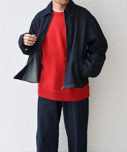 SHIPS / シップス ブルゾン | SHIPS any: ウォッシュド デニム ワイドスリーブ ジップ ブルゾン (セットアップ対応)◇ | 詳細13