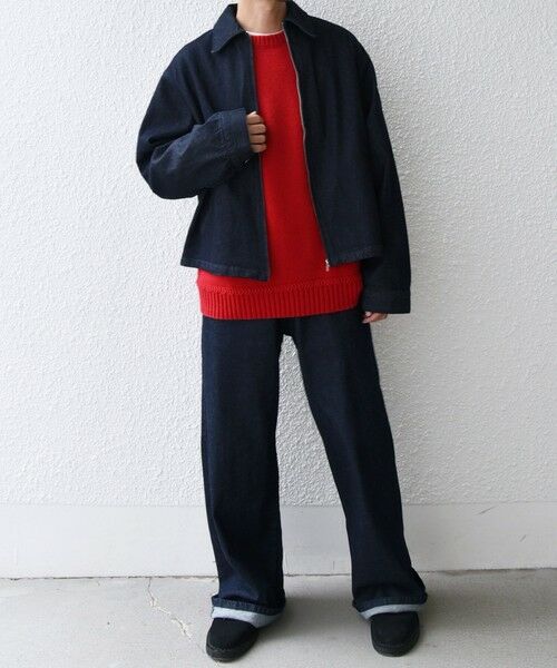 SHIPS / シップス ブルゾン | SHIPS any: ウォッシュド デニム ワイドスリーブ ジップ ブルゾン (セットアップ対応)◇ | 詳細9