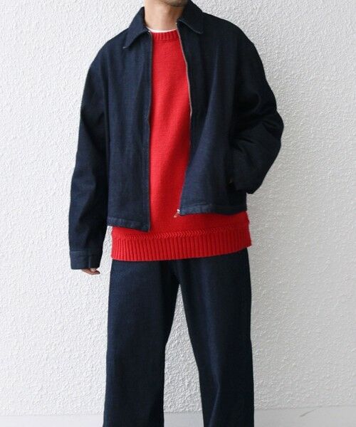 SHIPS / シップス ブルゾン | SHIPS any: ウォッシュド デニム ワイドスリーブ ジップ ブルゾン (セットアップ対応)◇ | 詳細11