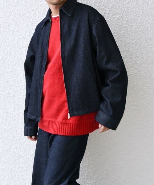 SHIPS / シップス ブルゾン | SHIPS any: ウォッシュド デニム ワイドスリーブ ジップ ブルゾン (セットアップ対応)◇ | 詳細12