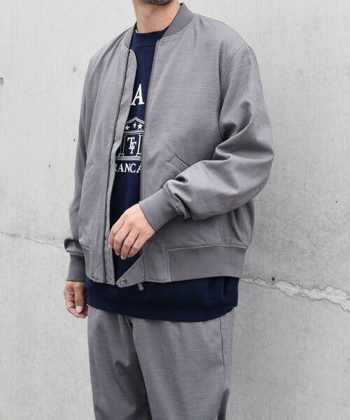 SHIPS / シップス ブルゾン | SHIPS any: SOLOTEX(R) ウーリック ショート ジップ ブルゾン （セットアップ対応）◇ | 詳細3