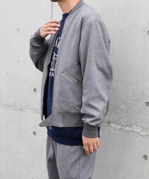 SHIPS / シップス ブルゾン | SHIPS any: SOLOTEX(R) ウーリック ショート ジップ ブルゾン （セットアップ対応）◇ | 詳細4