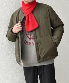 SHIPS / シップス ブルゾン | SHIPS any: 〈撥水・防風等〉多機能 リップストップ 中綿  ノーカラー ブルゾン◇