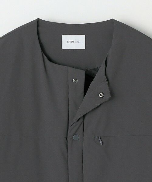 SHIPS / シップス ブルゾン | SHIPS any: 〈撥水・防風等〉多機能 リップストップ 中綿 ノーカラー ブルゾン◇ | 詳細8