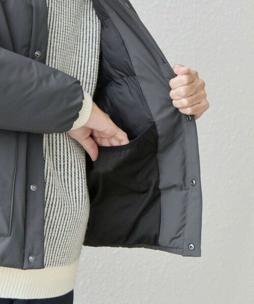 SHIPS / シップス ブルゾン | SHIPS any: 〈撥水・防風等〉多機能 リップストップ 中綿 ノーカラー ブルゾン◇ | 詳細6