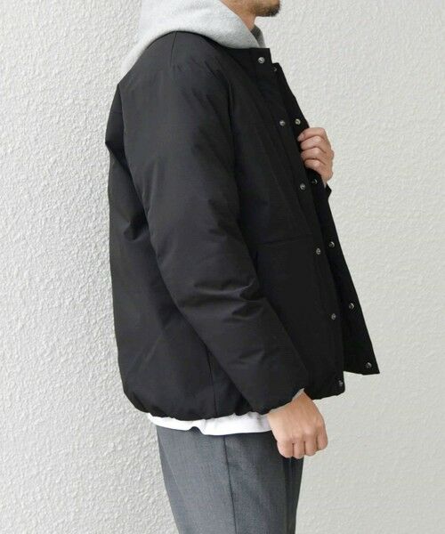 SHIPS / シップス ブルゾン | SHIPS any: 〈撥水・防風等〉多機能 リップストップ 中綿 ノーカラー ブルゾン◇ | 詳細21