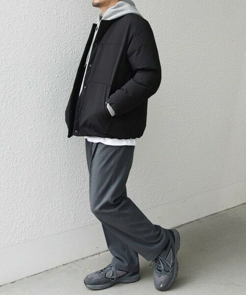 SHIPS / シップス ブルゾン | SHIPS any: 〈撥水・防風等〉多機能 リップストップ 中綿 ノーカラー ブルゾン◇ | 詳細19