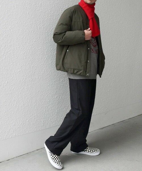 SHIPS / シップス ブルゾン | SHIPS any: 〈撥水・防風等〉多機能 リップストップ 中綿 ノーカラー ブルゾン◇ | 詳細26