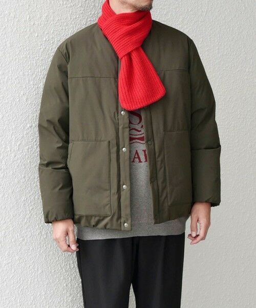 SHIPS / シップス ブルゾン | SHIPS any: 〈撥水・防風等〉多機能 リップストップ 中綿 ノーカラー ブルゾン◇ | 詳細27