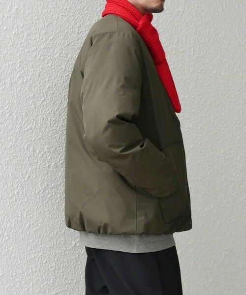 SHIPS / シップス ブルゾン | SHIPS any: 〈撥水・防風等〉多機能 リップストップ 中綿 ノーカラー ブルゾン◇ | 詳細28