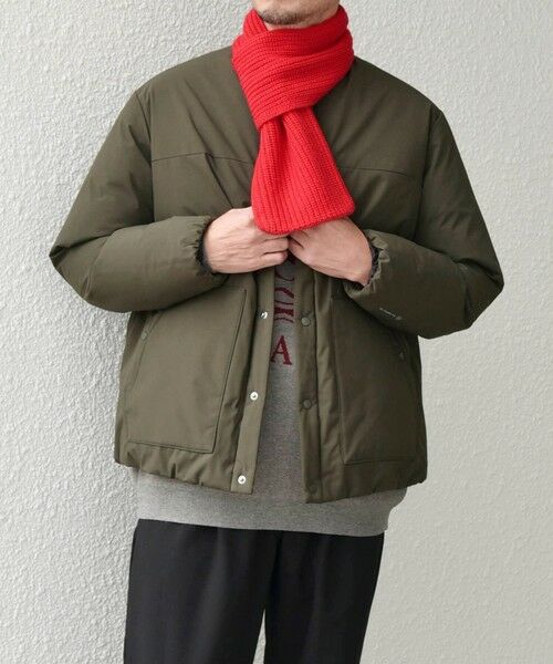 SHIPS / シップス ブルゾン | SHIPS any: 〈撥水・防風等〉多機能 リップストップ 中綿 ノーカラー ブルゾン◇ | 詳細29