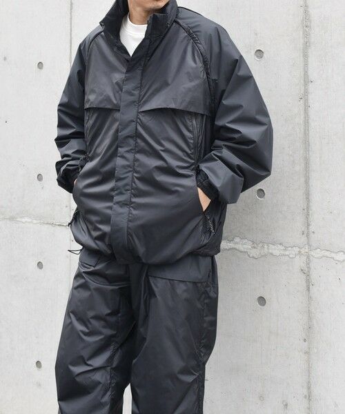 SHIPS / シップス ブルゾン | SHIPS any:〈軽量 / 撥水〉PERTEX(R) × OCTA(R) 2WAY ブルゾン (セットアップ対応)◇（ブラック）