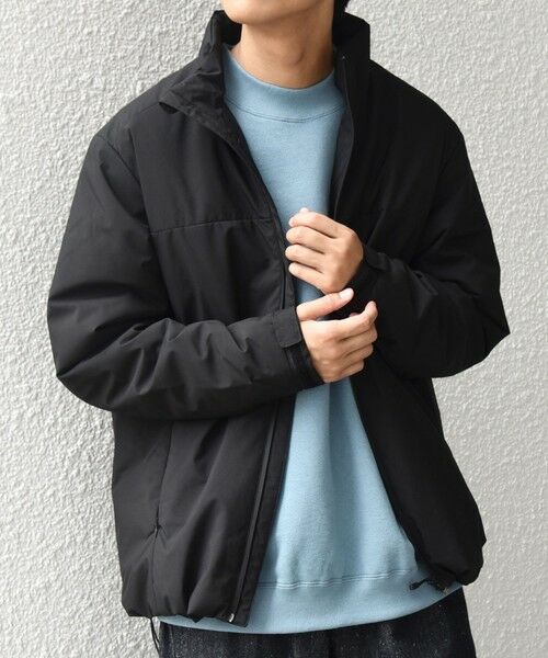 SHIPS / シップス ブルゾン | 【WEB限定】SHIPS any:〈撥水/防風/洗濯機可能〉オールウェザー SORONA(R) 中綿 スタンド ブルゾン◇(ブラック)