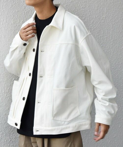 SHIPS / シップス ブルゾン | SHIPS any:〈洗濯機可能〉SOLOTEX(R) コーデュロイ トラック ブルゾン(セットアップ対応)◇(ホワイト)