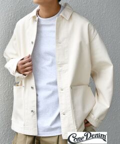 SHIPS / シップス Gジャン・デニムジャケット | SHIPS any: Cone Denim キャンバス デニム カバーオール (セットアップ対応)◇