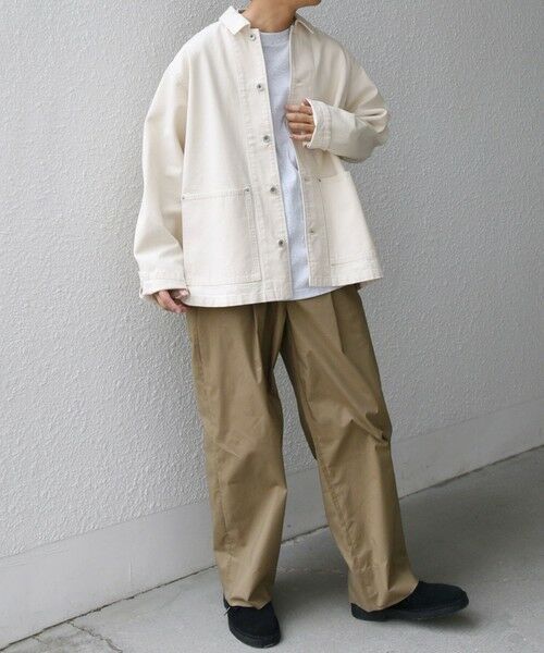 SHIPS / シップス Gジャン・デニムジャケット | SHIPS any: Cone Denim キャンバス デニム カバーオール (セットアップ対応)◇ | 詳細2