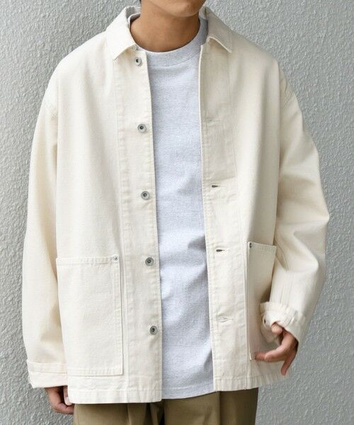 SHIPS / シップス Gジャン・デニムジャケット | SHIPS any: Cone Denim キャンバス デニム カバーオール (セットアップ対応)◇ | 詳細3