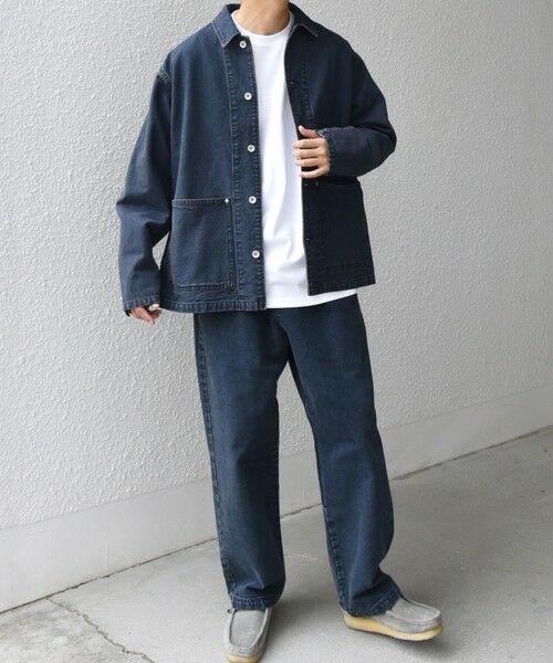 SHIPS / シップス Gジャン・デニムジャケット | SHIPS any: Cone Denim キャンバス デニム カバーオール (セットアップ対応)◇ | 詳細16
