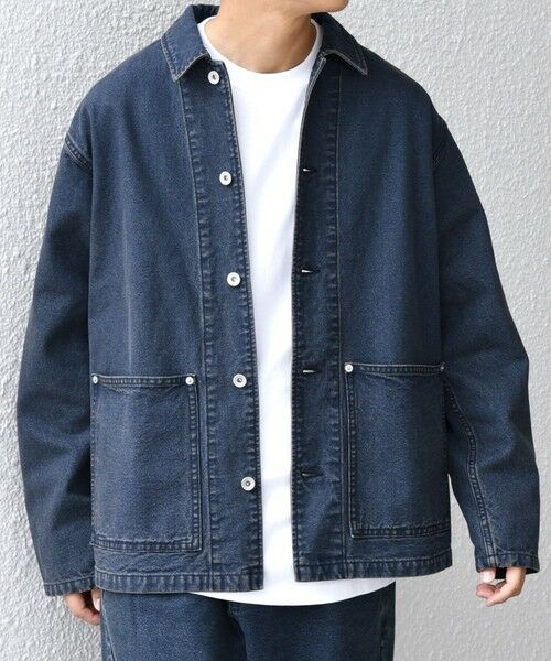 SHIPS / シップス Gジャン・デニムジャケット | SHIPS any: Cone Denim キャンバス デニム カバーオール (セットアップ対応)◇ | 詳細18