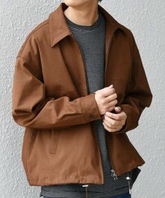 SHIPS / シップス ブルゾン | SHIPS any: フェイクスエード(ポリエステル) バックタック ドロスト ショート ブルゾン◇