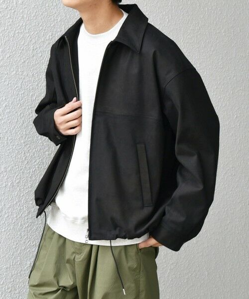 SHIPS / シップス ブルゾン | SHIPS any: フェイクスエード(ポリエステル) バックタック ドロスト ショート ブルゾン◇ | 詳細4