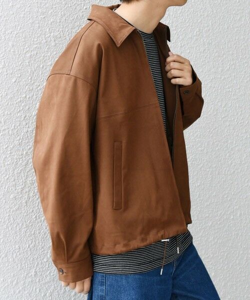 SHIPS / シップス ブルゾン | SHIPS any: フェイクスエード(ポリエステル) バックタック ドロスト ショート ブルゾン◇ | 詳細12