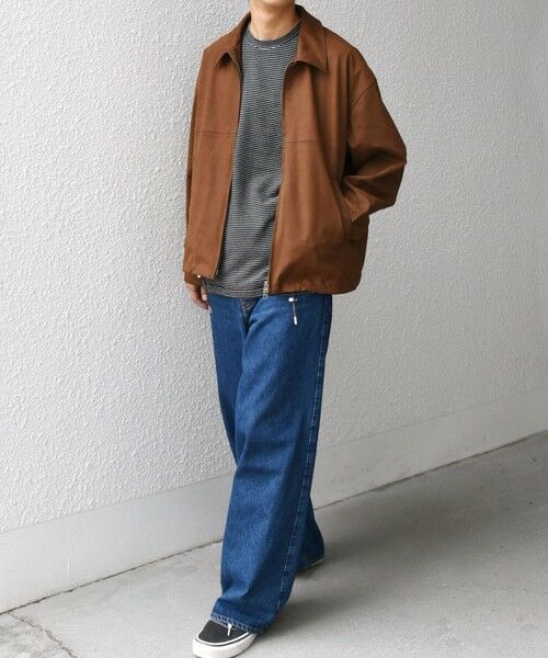 SHIPS / シップス ブルゾン | SHIPS any: フェイクスエード(ポリエステル) バックタック ドロスト ショート ブルゾン◇ | 詳細9