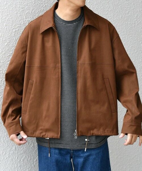 SHIPS / シップス ブルゾン | SHIPS any: フェイクスエード(ポリエステル) バックタック ドロスト ショート ブルゾン◇ | 詳細10