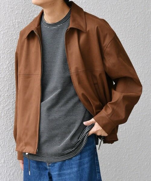 SHIPS / シップス ブルゾン | SHIPS any: フェイクスエード(ポリエステル) バックタック ドロスト ショート ブルゾン◇ | 詳細11