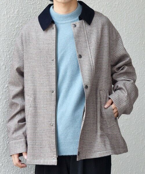 SHIPS / シップス ブルゾン | 【SHIPS any別注】Bollington: ウールサキソニー チェック ショート ハンティングジャケット◇ | 詳細4