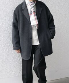 SHIPS / シップス その他アウター | SHIPS any: リバー メルトン オーバーサイズ ジャケット コート (チェスターコート)◇