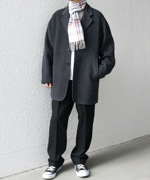 SHIPS / シップス その他アウター | SHIPS any: リバー メルトン オーバーサイズ ジャケット コート (チェスターコート)◇ | 詳細1