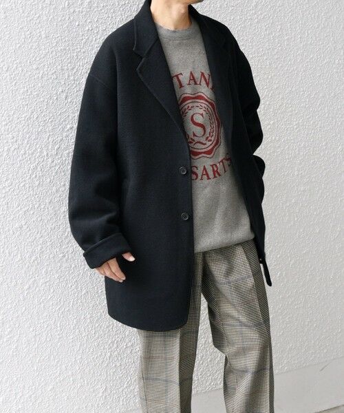 SHIPS / シップス その他アウター | SHIPS any: リバー メルトン オーバーサイズ ジャケット コート (チェスターコート)◇ | 詳細21